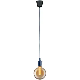 Paulmann Ketil 1-flg. 9 cm rund nachtblau/schwarz Kunststoff