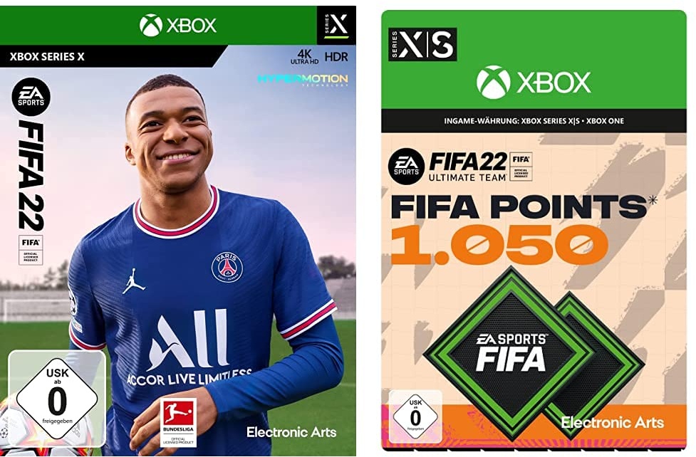 FIFA 22 [Xbox Series X/S] + FIFA 22 Ultimate Team 1050 FIFA Points | Xbox - Download Code