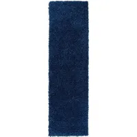 Bruno Banani Hochflor-Teppich Shaggy Soft, rechteckig, Höhe: 30 mm, gewebt, Uni Farben, besonders weich und kuschelig, Kundenliebling blau 80 cm x 250 cm x 30 mm
