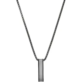 Tom Tailor Kette mit Anhänger Edelstahl Schwarz