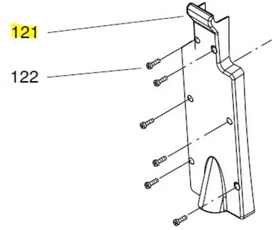 Taski 4126928 Heckschale 17700-55 swingo 1650/1850 Ersatzteile TASKI für swingo 1650, 1850