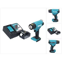 Makita DHG 180 RF1 Akku Heißluftgebläse 18 V 550 °C + 1x Akku 3,0 Ah + Ladegerät