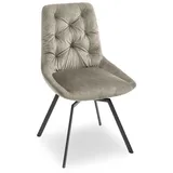 Venjakob Stuhl Taylor Samt Beige Sand