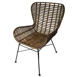 SIT Stuhl »RATTAN«, BxHxT: 60 x 88 x 70 cm, rattan/metall - beige