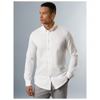 TRIGEMA Poloshirt TRIGEMA Business-Hemd aus DELUXE-Single-Jersey (1-tlg) weiß XXL