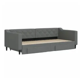 vidaXL Tagesbett 90 x 200 cm Dunkelgrau