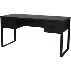 Jahnke Schreibtisch Loop D 150", eiche SCHWARZ/SCHWARZ