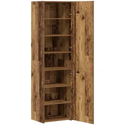 vidaXL Hochschrank Altes Holz 50x42.5x185 cm Holzwerkstoff