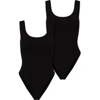 URBAN CLASSICS Organic ärmelloser Körper 2 Einheiten - Black - XS