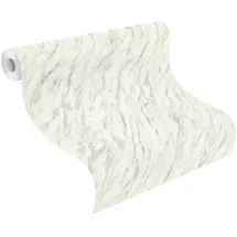 tesa rasch Carrara Vliestapete 6 m x 0,30 m 1 St Beige/Grau/Weiß