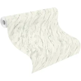 tesa rasch Carrara Vliestapete 6 m x 0,30 m 1 St Beige/Grau/Weiß