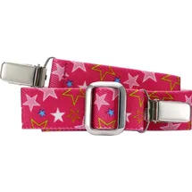 Playshoes Unisex Schnalle Zum Klipsen Elastik-Gürtel Clip Uni, Pink Sterne,116-140 - 116-140