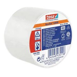 Tesa Professional 53988 Soft PVC Isolierband weiß 50mm/25m, 1 Stück 53988-00064-00