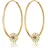 Elli Creolen Blume gold 925 Sterling Silber onesize