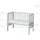 roba Beistellbett 2in1 safe asleep® mit Matratze - Mesh Barriere - - Komplettes Anstellbett - Bett Set für Babys - Holz taupe