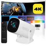 Beamer Projektor 4K UHD WiFi Bluetooth Android TV Heimkino Mini Tragbar Sterne
