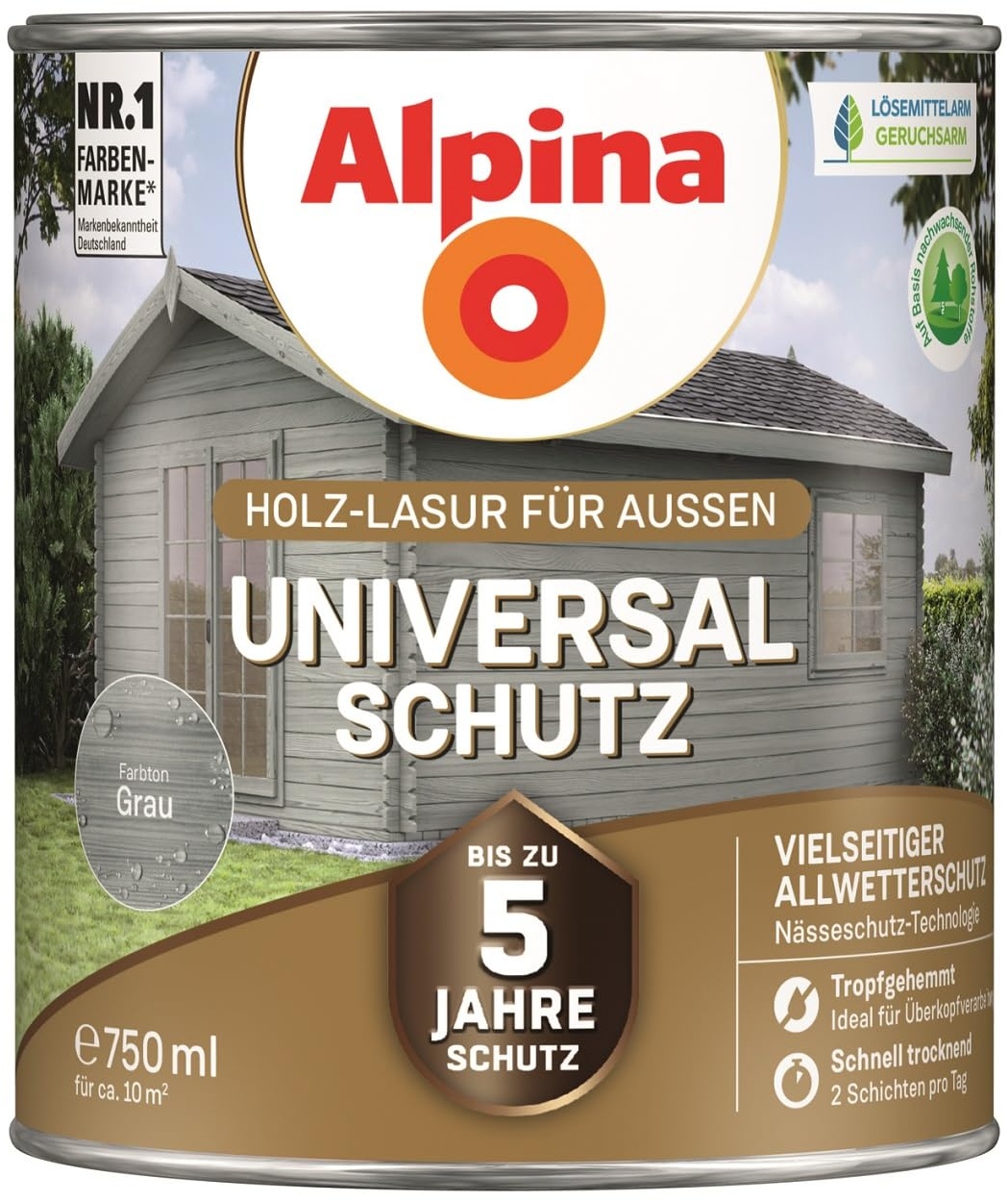 Alpina Universal-Schutz grau 0,75 Liter