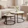 lookway Couchtisch SOLEIL 2in1 Schwarz/Marmor 70 x 48 cm