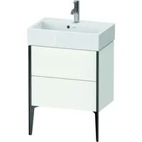 Duravit XViu Waschtisch-Unterschrank XV44580B218 58,4x38,4x49,3cm, 2 Auszüge, schwarz matt,