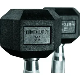 Matchu Sports Hantel Hexagon Set Kurzhanteln 2 x 7,5 kg schwarz
