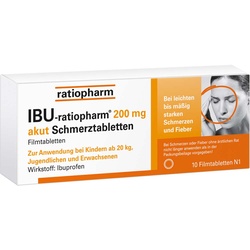 Ibu-Ratiopharm 200 mg akut Schmerztbl.Filmtabl. 10 St