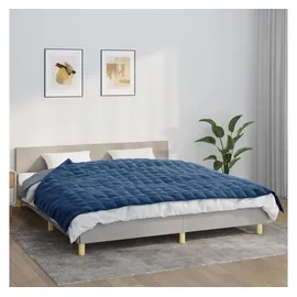 vidaXL Gewichtsdecke Blau 155x220 cm 11 kg Stoff