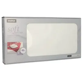 Papstar Tischdecke Vlies soft selection 80 x 80 cm Weiß