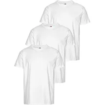 FRUIT OF THE LOOM T-Shirt Packung, 3 Stk. mit Rundhalsausschnitt, Gr. M (48/50), weiß weiß, , 352381-M
