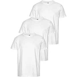 FRUIT OF THE LOOM T-Shirt Packung, 3 Stk. mit Rundhalsausschnitt, Gr. M (48/50), weiß weiß, , 352381-M