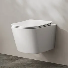 Kronenbach Cube Wand-WC mit WC-Sitz Weiß glänzend