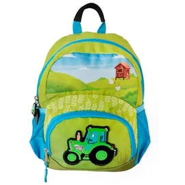 Donau Elektronik DONAU Kindergartenrucksack Traktor Kunstfaser blau/grün