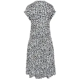 LASCANA Jerseykleid Shirtkleid Animalprint Schwarz/Beige 38