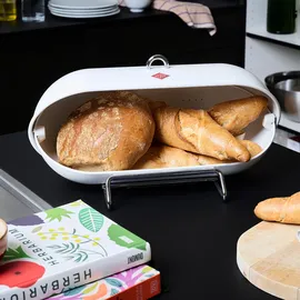 Wesco Brotkasten Breadboy, Stahlblech, Schwenkdeckel / Lüftungslöcher / Griff