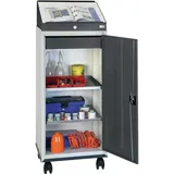 stumpf metall Werkzeugschrankset m.Pultaufsatz H1310xB500xT500mm lichtgrau/grau