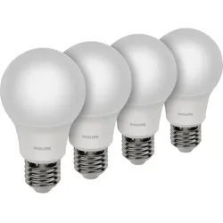 Philips LED Lampe E27 4er Set 60W 4000K