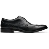 CLARKS Herren Brandon Limit, Black Leather, 42.5 EU