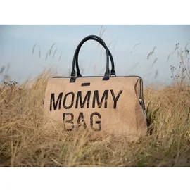 Childhome Childhome, - Wickeltasche, Mommy Bag, Raffia LOOK beige - Beige
