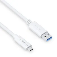 PureLink USB-C auf USB-A Kabel - 3.1 Gen 2, mit 10 GB/s Datenübertragung, weiß 1,00m