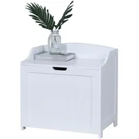 Relaxdays Wäschetruhe, 80 L, für Schmutzwäsche, Bettzeug & Spielzeug,