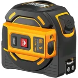 Laser-maßband, Digitaler Laser-entfernungsmesser Mit Lcd-display, 60 M/197 Ft Lasermessung, 5 M/16 Ft Bandmessung, Messfläche/volumen/entfernung/pythagoras