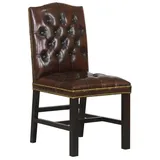 Edler Chesterfield Stuhl Kingston Esszimmerstuhl Lederstuhl UVP*1.290,-