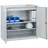 C+P Stahl-Flügeltürenschrank Serie 89, H1000xB100xT500mm, 7035/7035