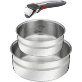 Tefal Pfannenset Edelstahlfarben - 26.4x16.8x24.6 cm,