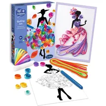 Sentosphere 3920540 Bastelset Quilling Art Kleid, Kreativ-Set für Kinder und Erwachsene, DIY, Papierbasteln, Fashion, Mode