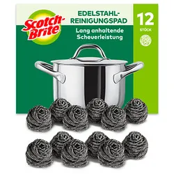 Scotch-Brite Stainless Steel Topfreiniger, 12 St.