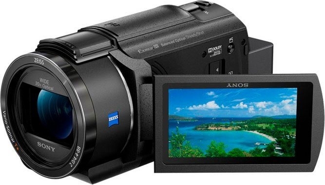 Sony FDR-AX43A Camcorder (4K Ultra HD, NFC, WLAN (Wi-Fi), 30x opt. Zoom) schwarz