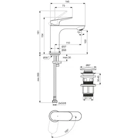 Ideal Standard Ceralife O Waschtischarmatur Chrom