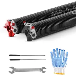 VEVOR Torsionsfedern für Garagentore Paar Φ5,72xΦ50,8x610mm mit Wickelstäben