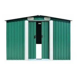 vidaXL Geräteschuppen 2,85 x 2,46 m grün