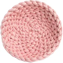 Aumüller Katzenkorb Grobstrick - Kuschelhöhle für Katzen, Rosé